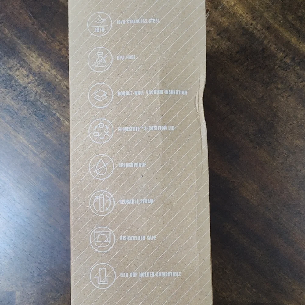 Stanley Marble White, Gray & Blue Quencher H2.0 Tumbler with Handle & Straw - Picture 5 of 6